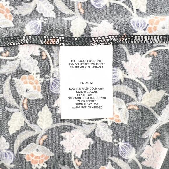 NWT Wisp Women's Multicolor Floral 1/4 Zip Midi Shift Dress Size 2 - Picture 5 of 5